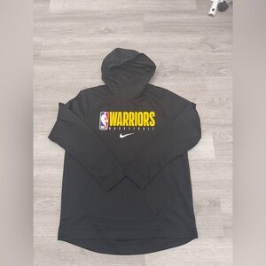 Nike Men's Golden State Warriors Black Pullover Hoodie L Dri-Fit Performance